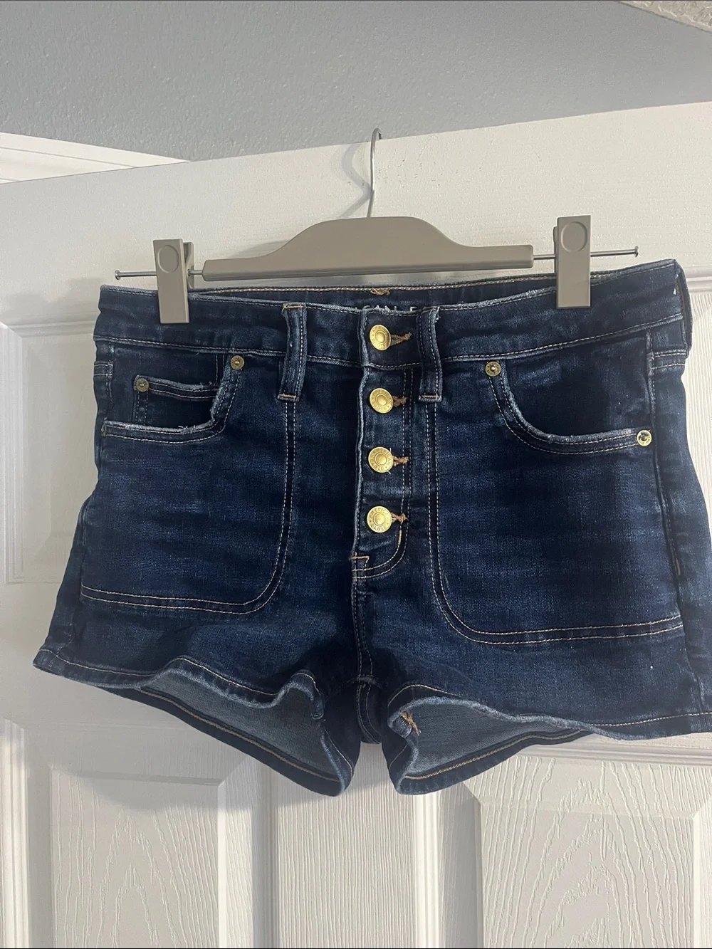American Eagle dark denim shorts